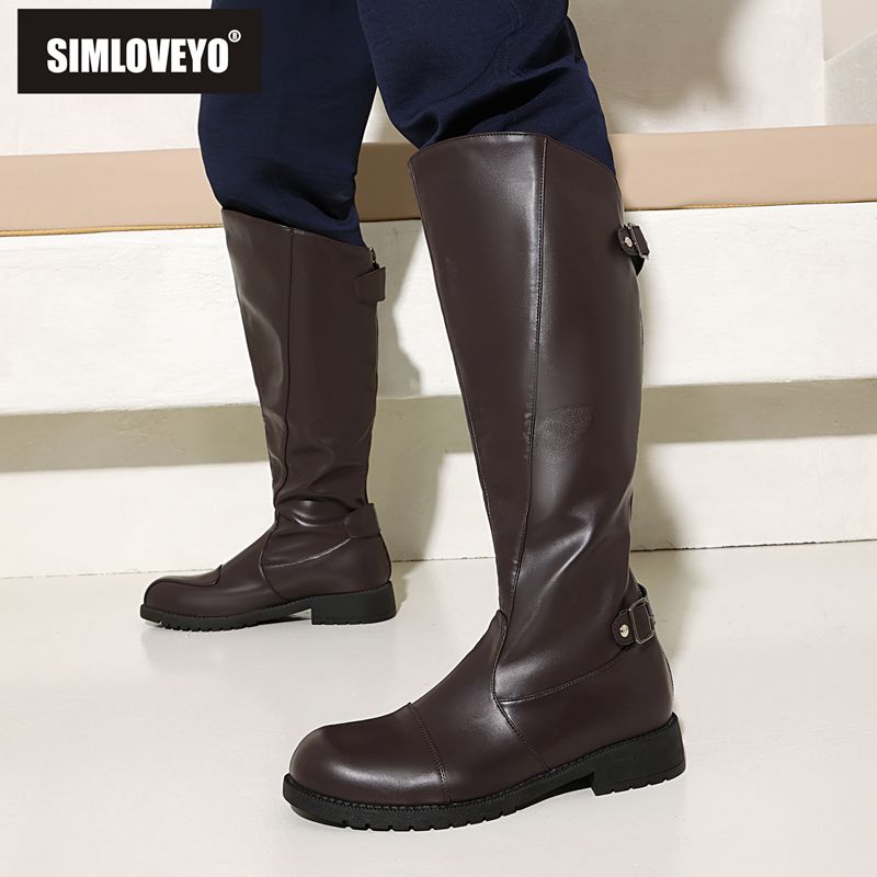 Shoes Heels Men - SIMLOVEYO 2025 Casual Men's Knee High