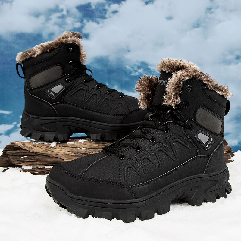 Men'S Shoes Comfortable Walking - Men's high-top outdoor hiking boots winter