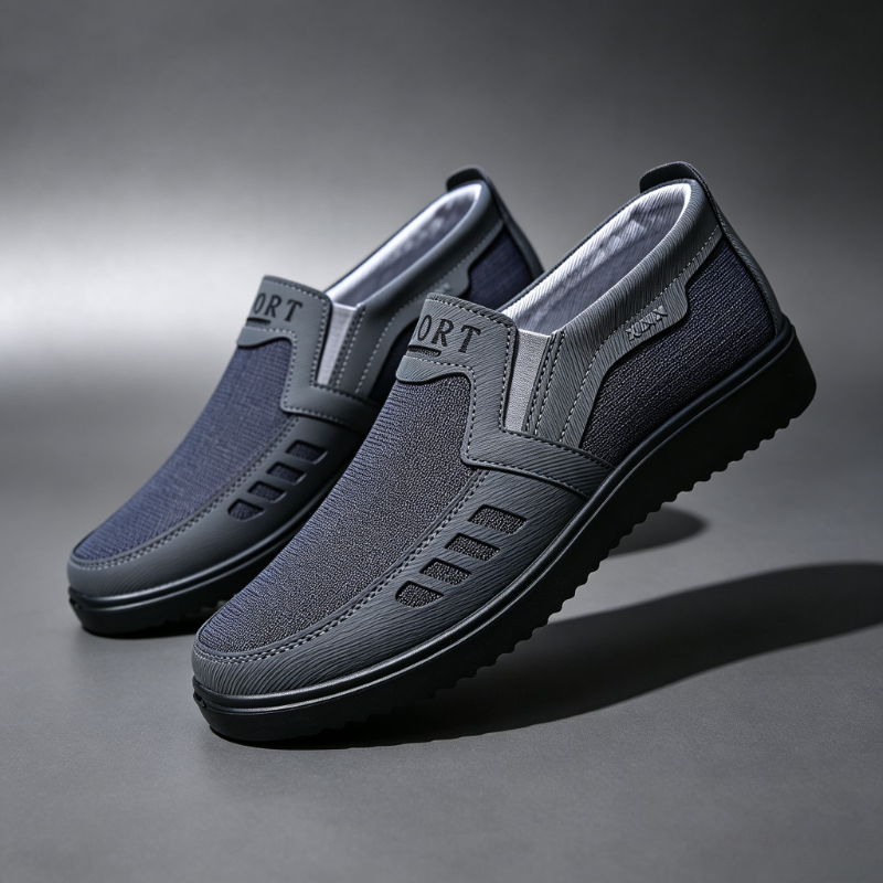 Men'S Shoes Comfortable Walking - Men Slip‑On Canvas Loafers Breathable Comfort