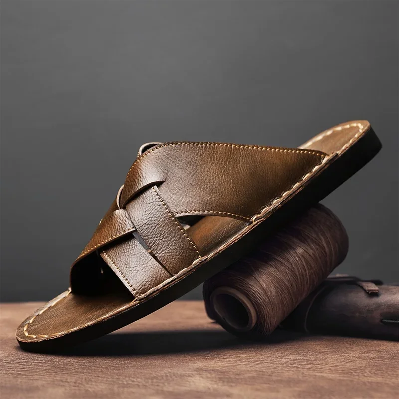 Genuine Leather Men Casual San - огляд і ціна Men'S Shoes Temu