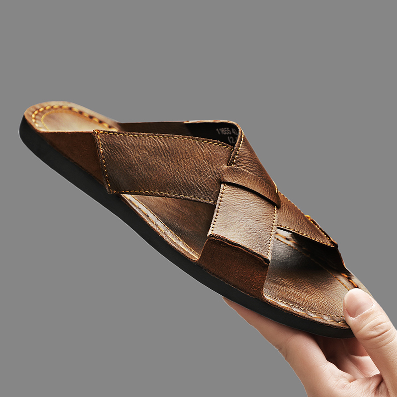 Fashion Genuine Leather Men Sl - огляд і ціна Men'S Shoes Temu