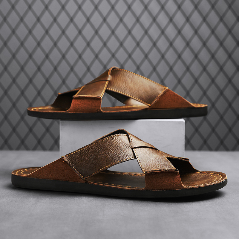 Fashion Genuine Leather Men Sl - огляд і ціна Men'S Shoes Temu