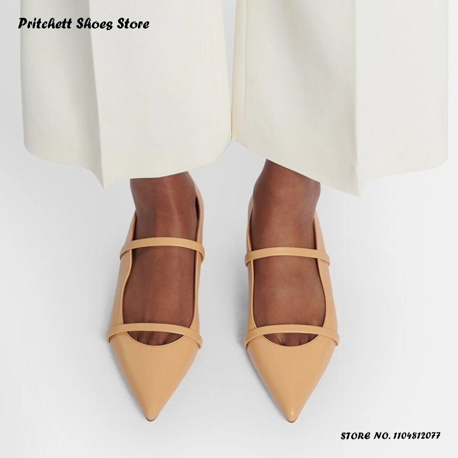 Women's Dual-straps Leather Ba - огляд і ціна Shoes Heels Men