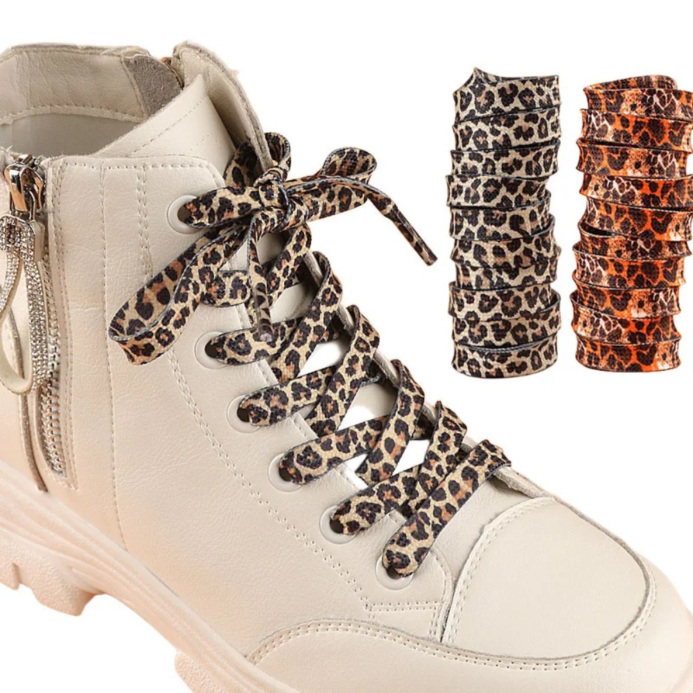 Classic Leopard Print Shoelace - огляд і ціна Men Shoes Kinds