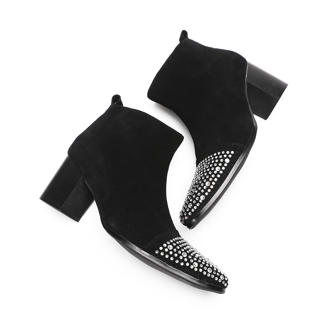 Male suede Leather Rhinestone  - огляд і ціна Shoes Heels Men