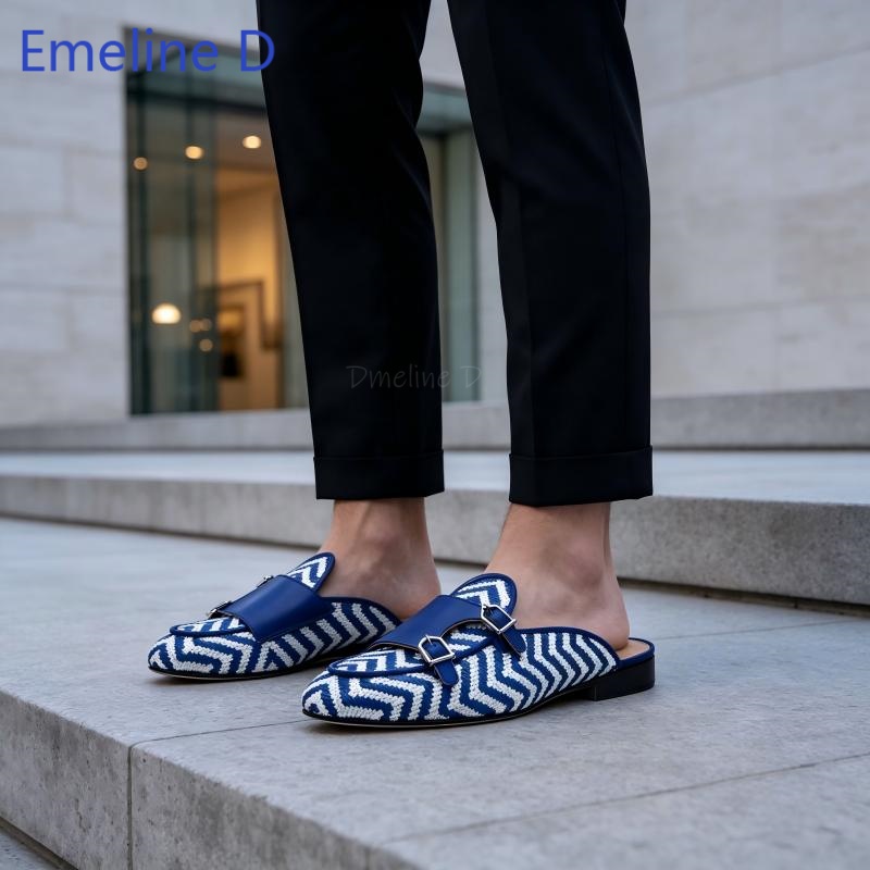 Woven Textile Backless Loafer  - огляд і ціна Shoes Heels Men