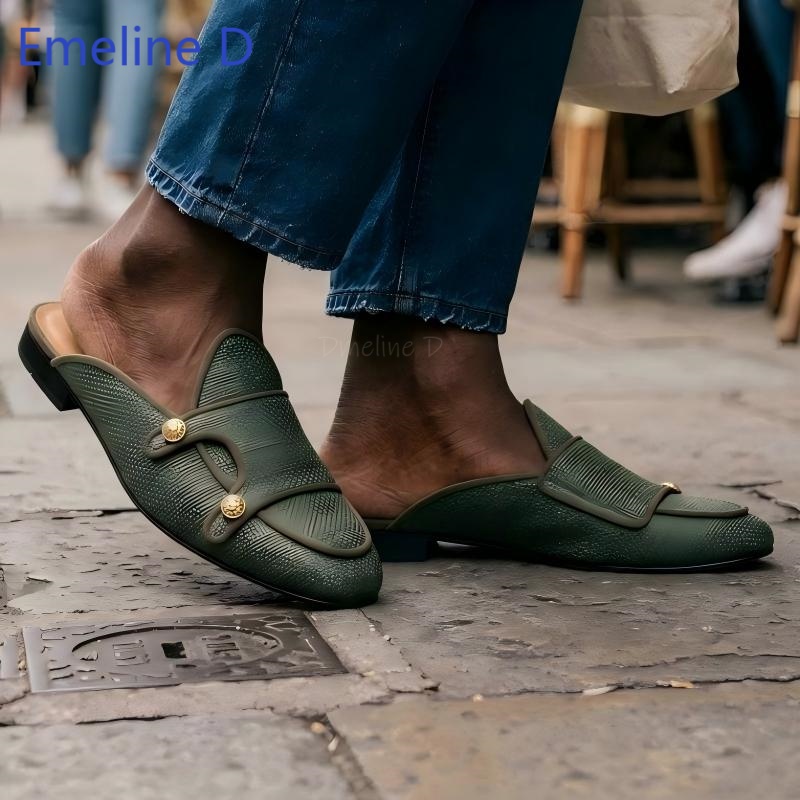 Woven Textile Backless Loafer  - огляд і ціна Shoes Heels Men