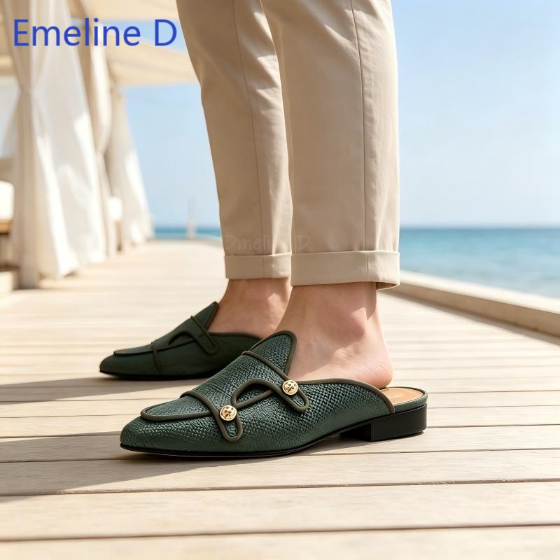 Woven Textile Backless Loafer  - огляд і ціна Shoes Heels Men