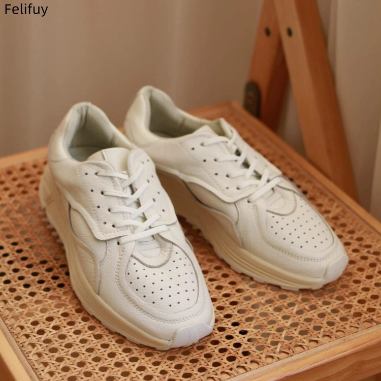 Round-toe Lace-up Casual White - огляд і ціна Men'S Shoes Temu