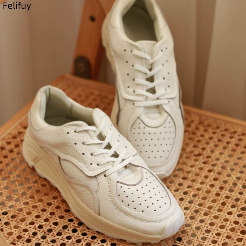 Round-toe Lace-up Casual White - огляд і ціна Men'S Shoes Temu