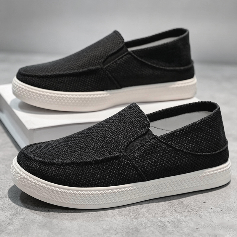 Men Linen Slip On Loafers Brea - огляд і ціна Men'S Shoes Comfortable Walking