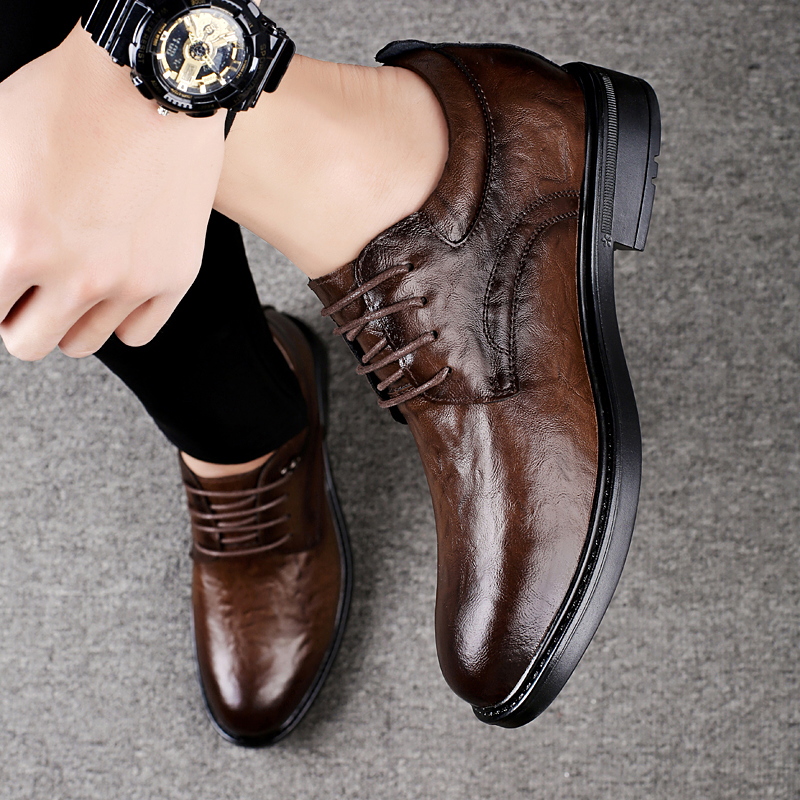 Leather Casual Elevator Shoes  - огляд і ціна Men'S Shoes Temu